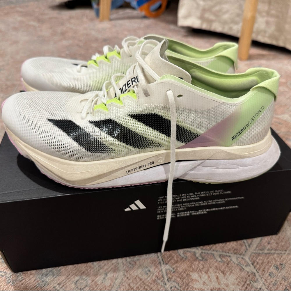 Adidas Adizero Boston 12 Running Shoes - Size 10